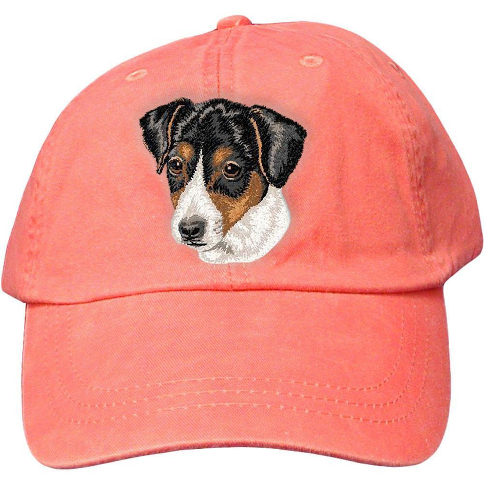 Embroidered Baseball Caps Peach  Parson Russell Terrier DV351