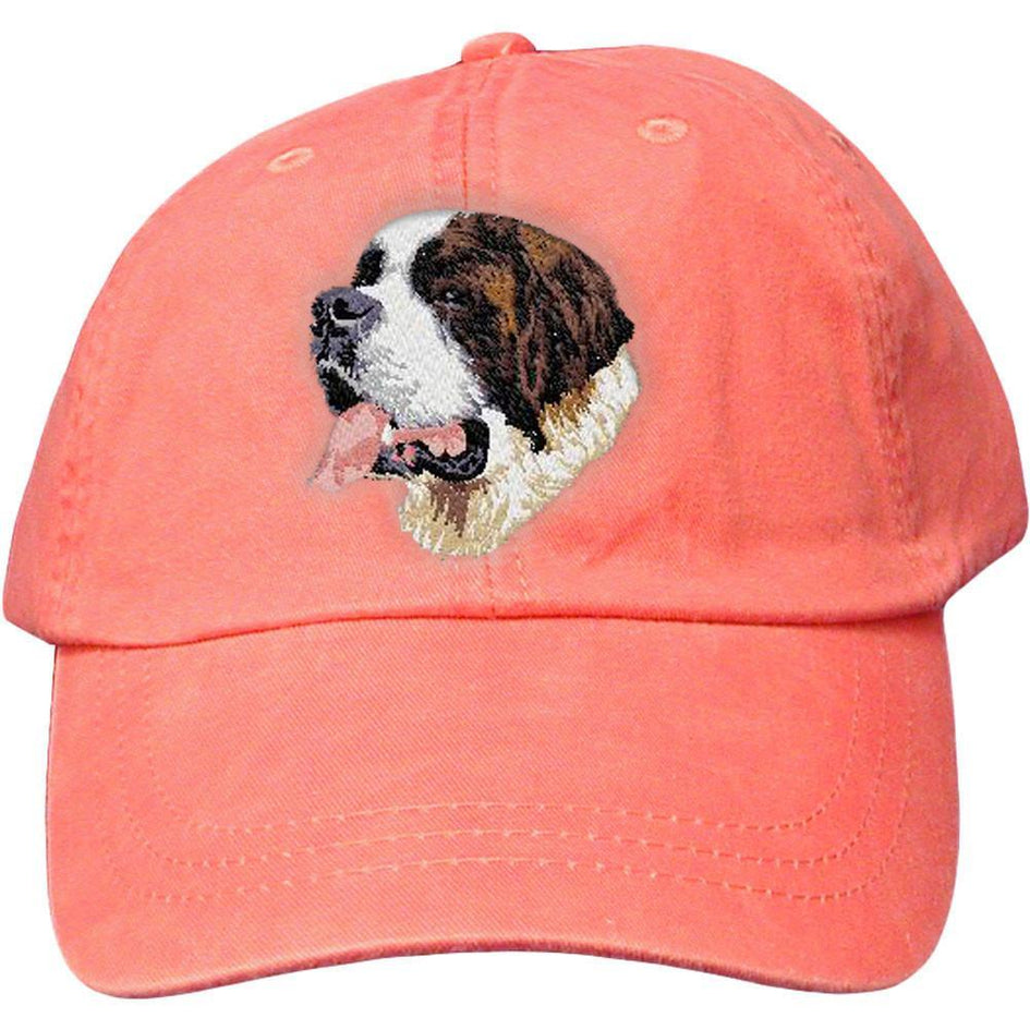 Embroidered Baseball Caps Peach  Saint Bernard DM251