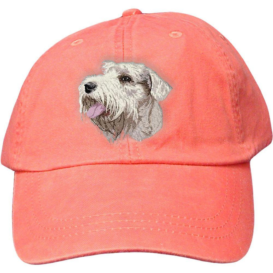Embroidered Baseball Caps Peach  Sealyham Terrier DM342