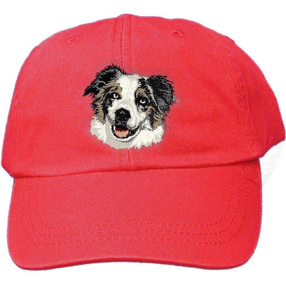 Embroidered Baseball Caps Red  Australian Shepherd DV164