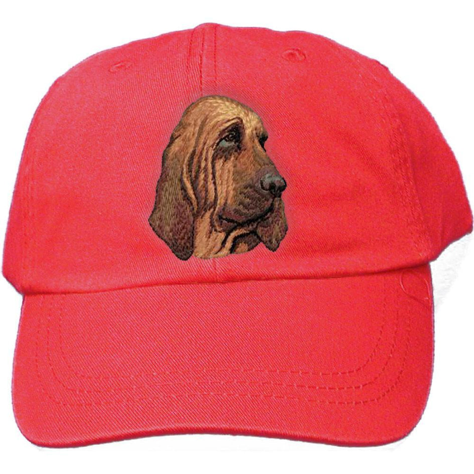 Embroidered Baseball Caps Red  Bloodhound DM411