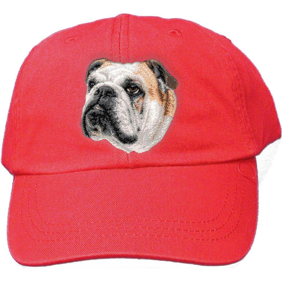 Embroidered Baseball Caps Red  Bulldog D59