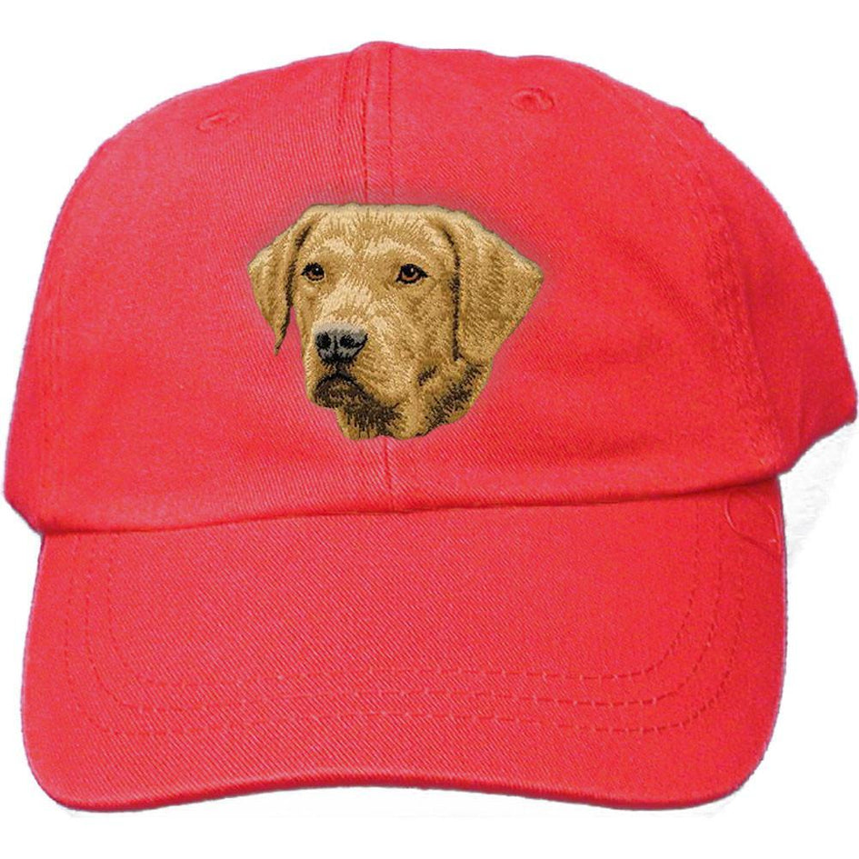 Embroidered Baseball Caps Red  Chesapeake Bay Retriever D143