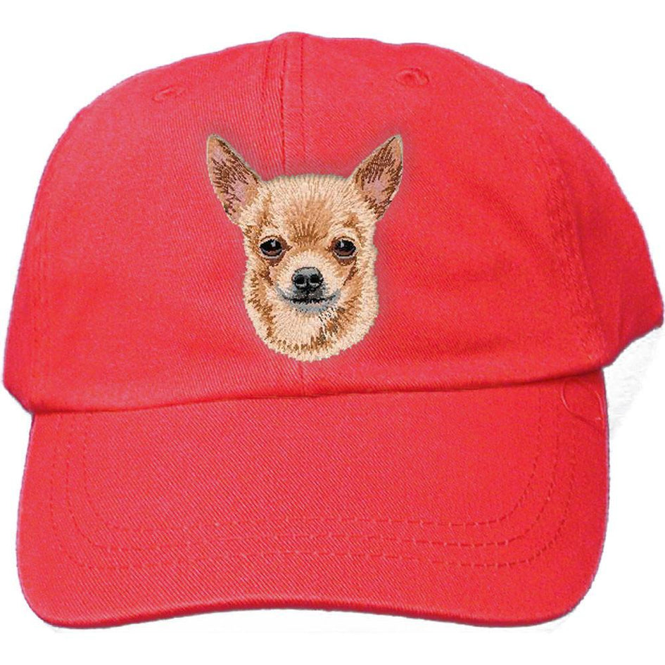 Embroidered Baseball Caps Red  Chihuahua DV385
