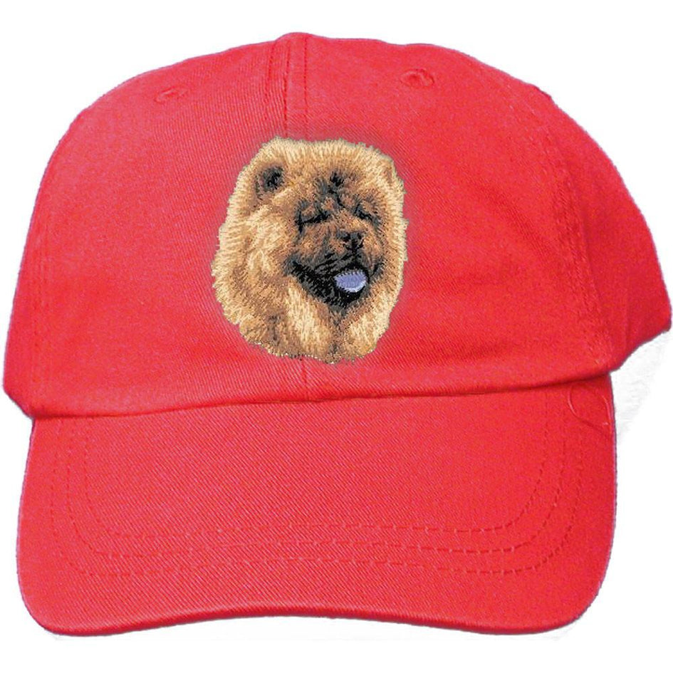Embroidered Baseball Caps Red  Chow Chow D118