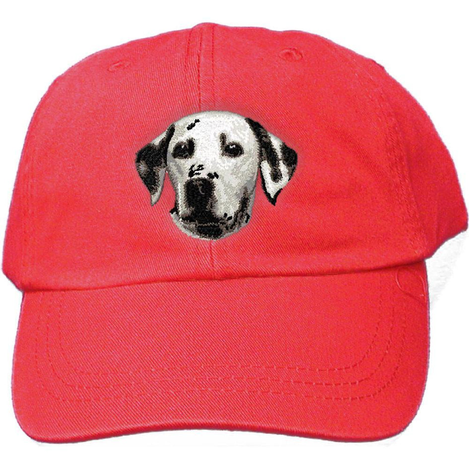 Embroidered Baseball Caps Red  Dalmatian D2