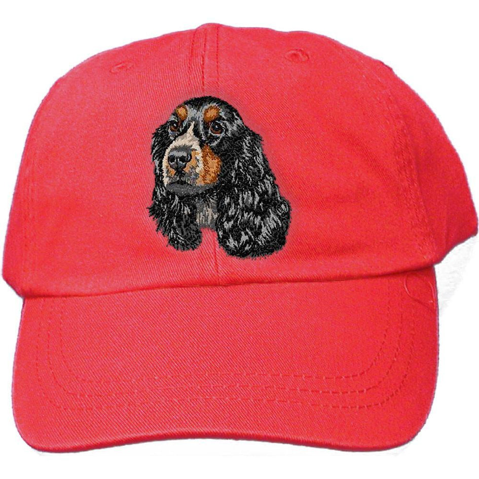 Embroidered Baseball Caps Red  English Cocker Spaniel DV414