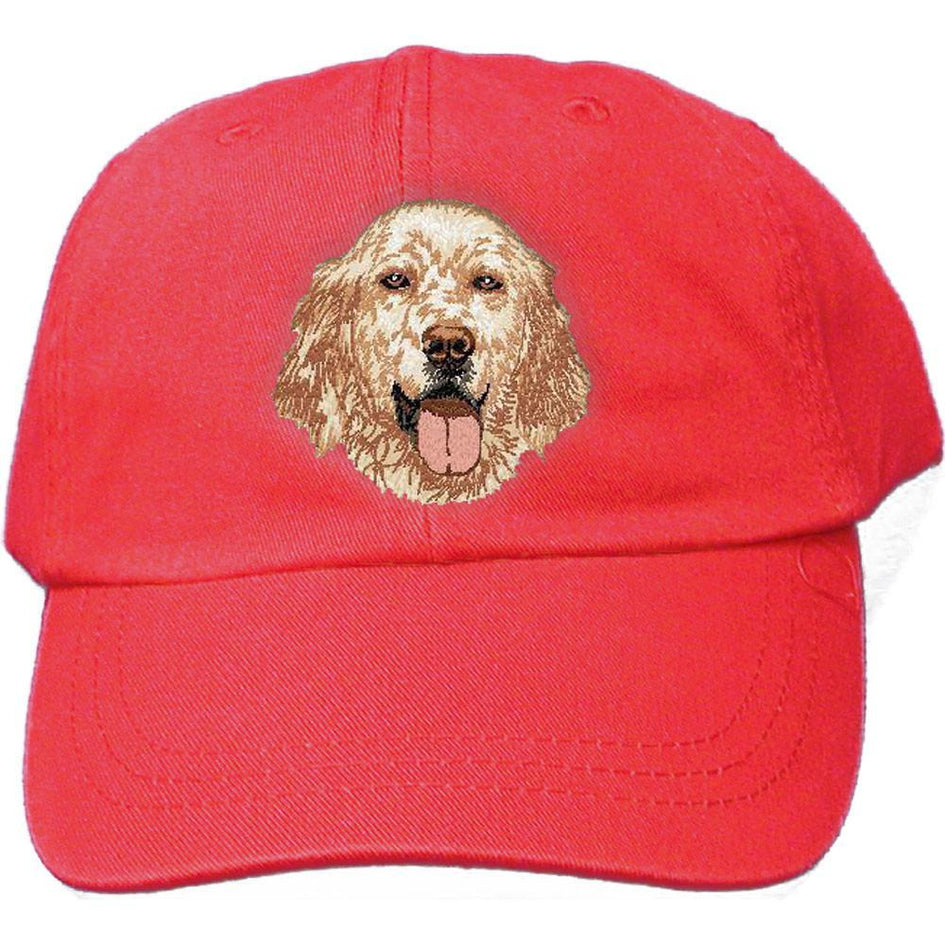 Embroidered Baseball Caps Red  English Setter DV457