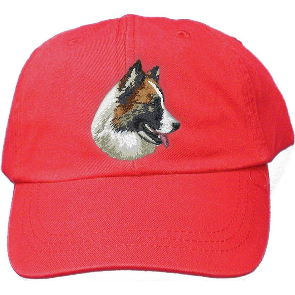 Embroidered Baseball Caps Red  Icelandic Sheepdog DJ482