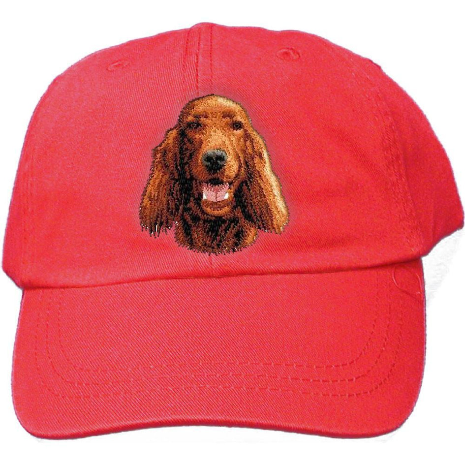 Embroidered Baseball Caps Red  Irish Setter D23