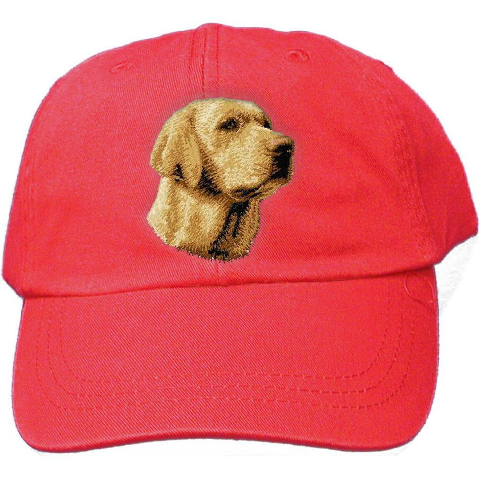 Embroidered Baseball Caps Red  Labrador Retriever D14