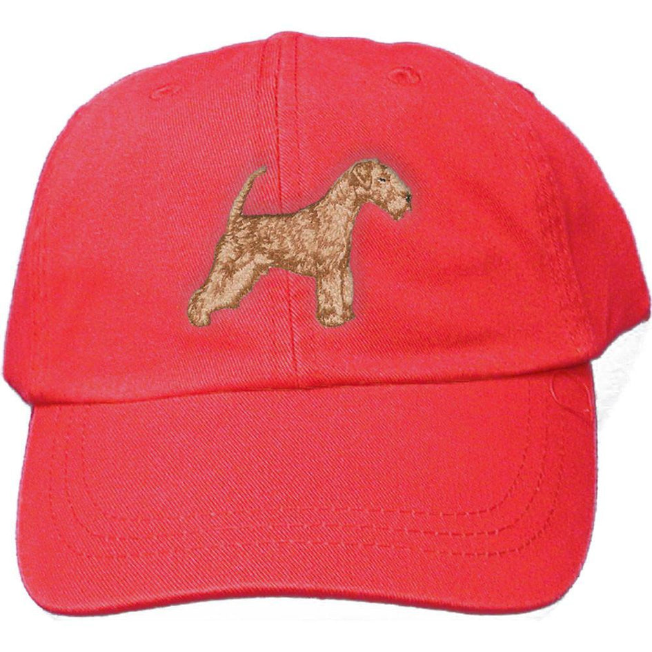 Embroidered Baseball Caps Red  Lakeland Terrier DV320