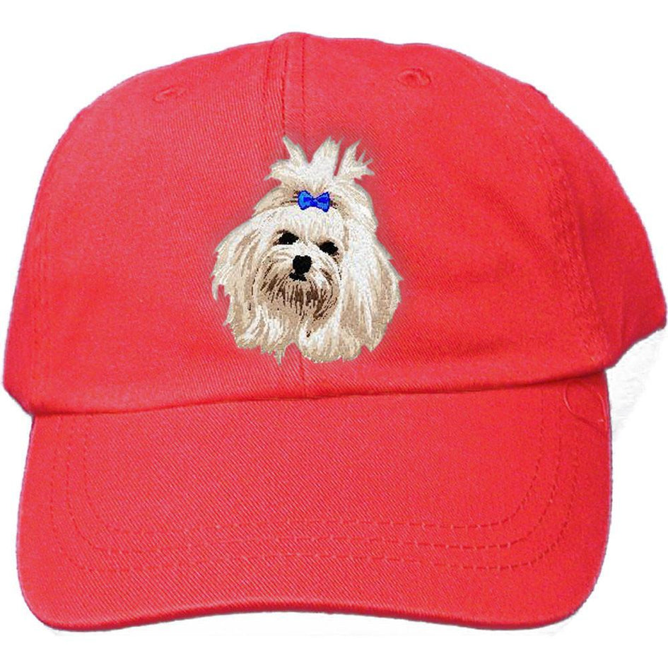 Embroidered Baseball Caps Red  Maltese DM273