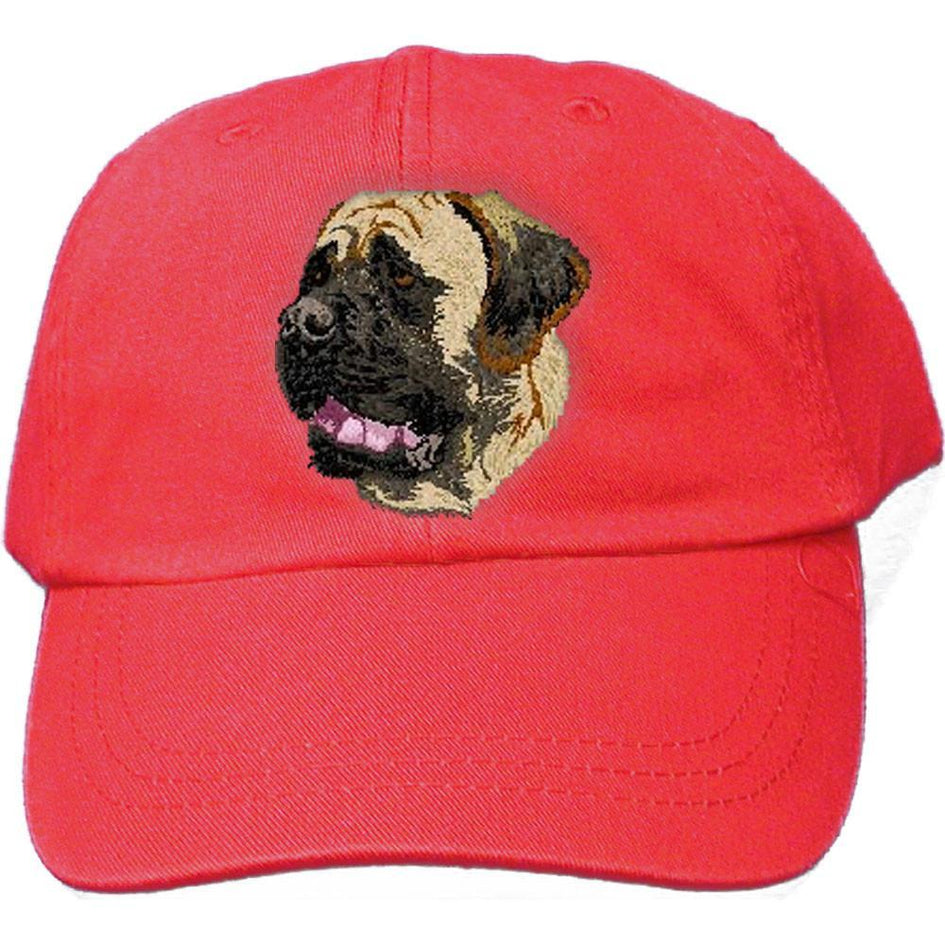 Embroidered Baseball Caps Red  Mastiff DJ329