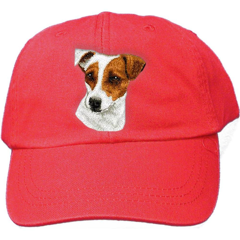 Embroidered Baseball Caps Red  Parson Russell Terrier D26