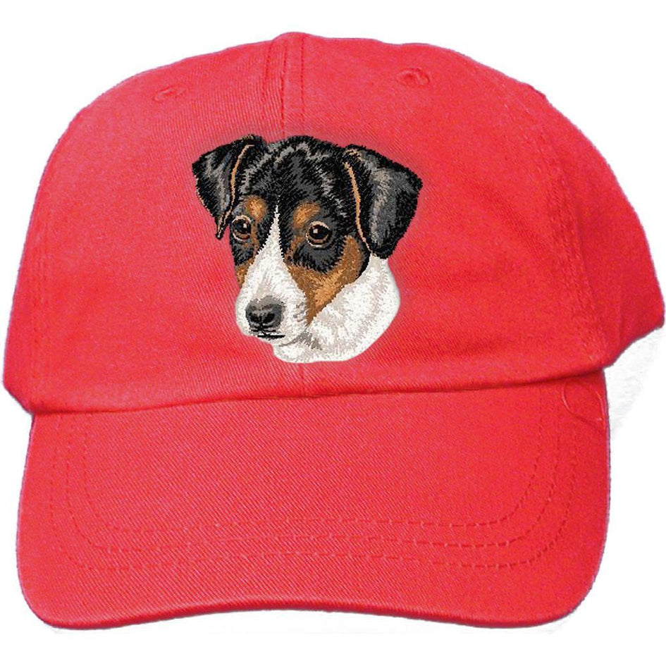 Embroidered Baseball Caps Red  Parson Russell Terrier DV351