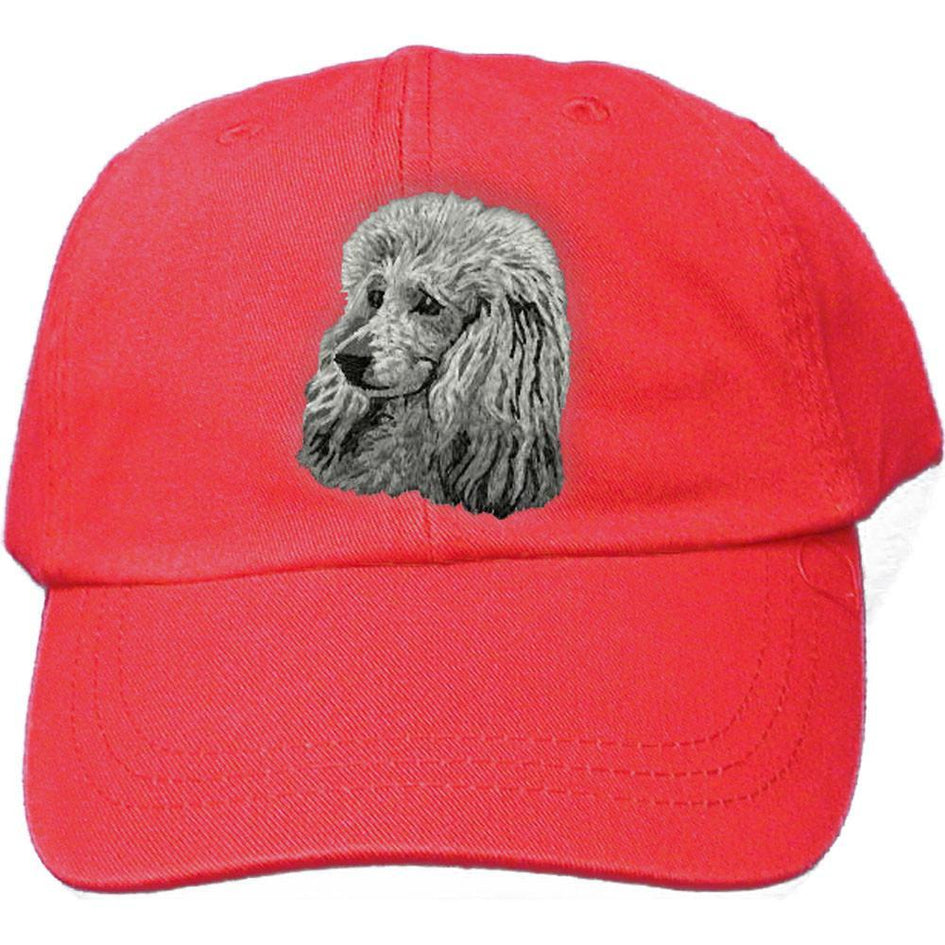 Embroidered Baseball Caps Red  Poodle DM450