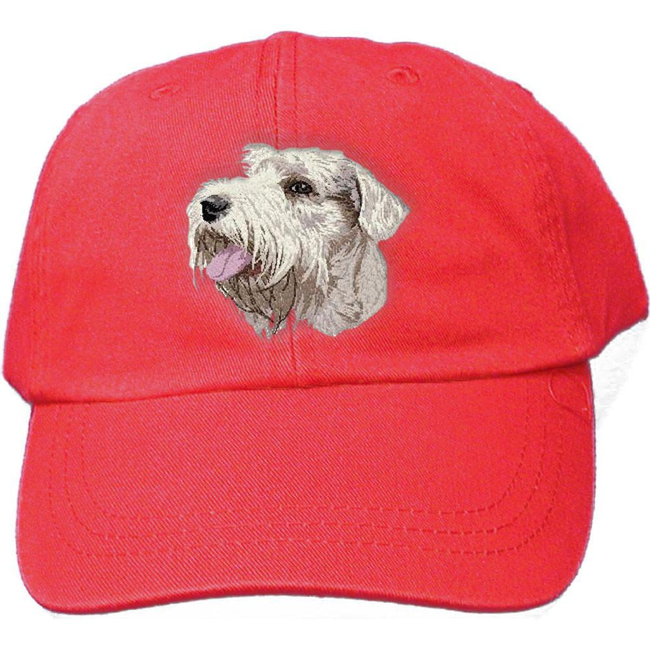 Embroidered Baseball Caps Red  Sealyham Terrier DM342