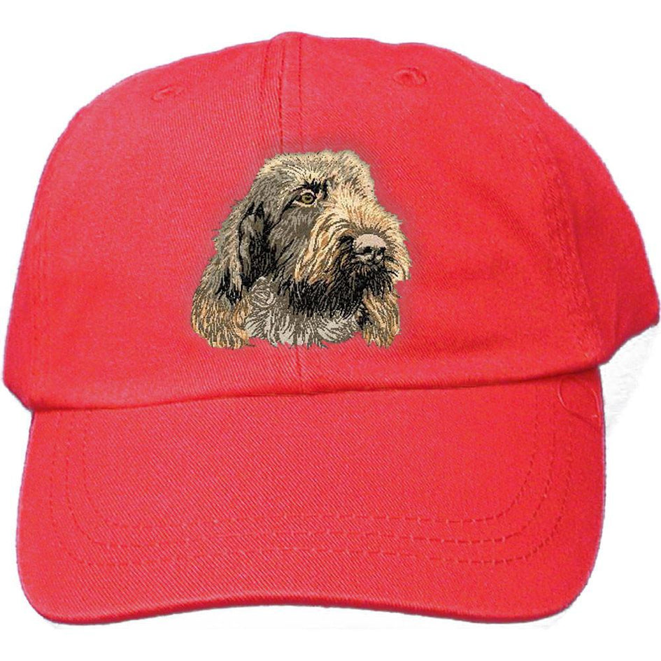 Embroidered Baseball Caps Red  Spinone Italiano DV249