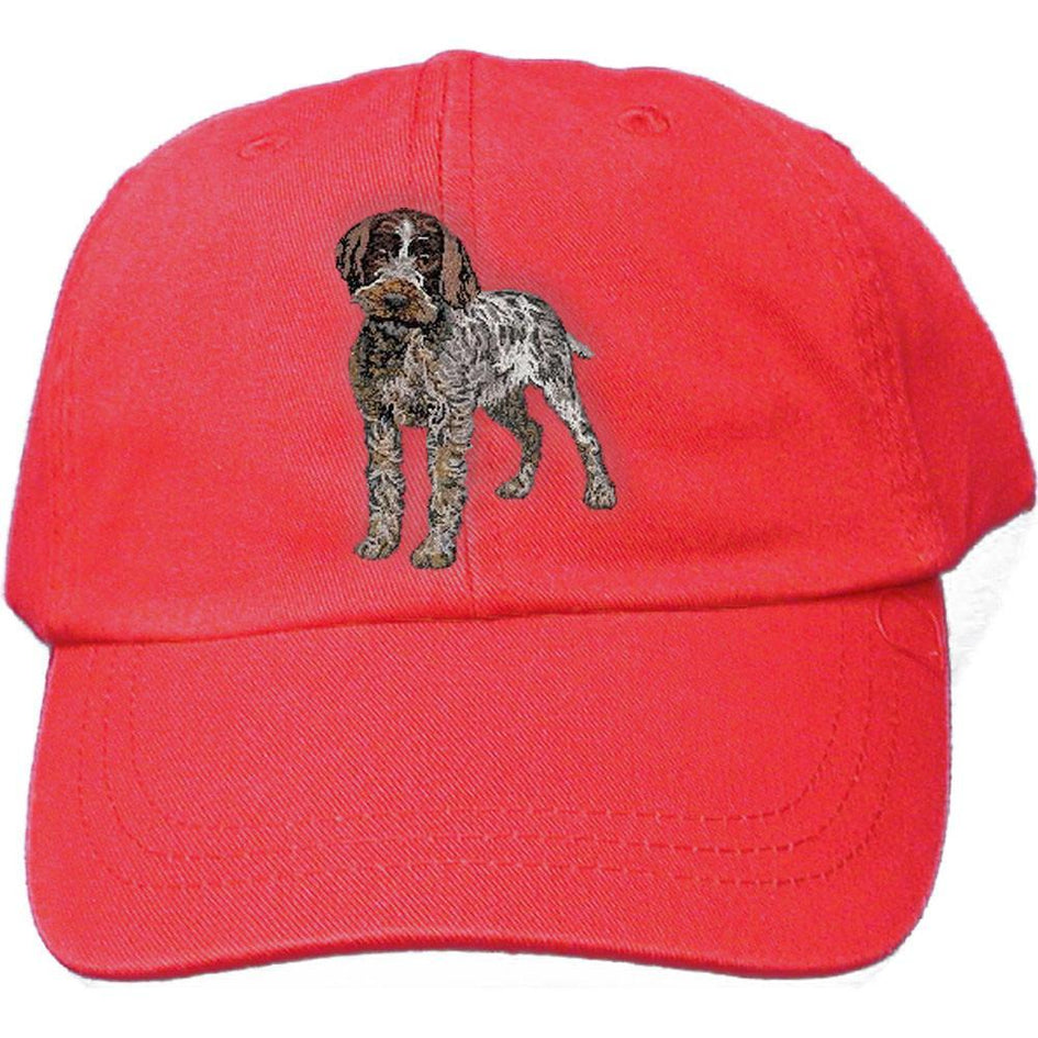 Embroidered Baseball Caps Red  Wirehaired Pointing Griffon DV193