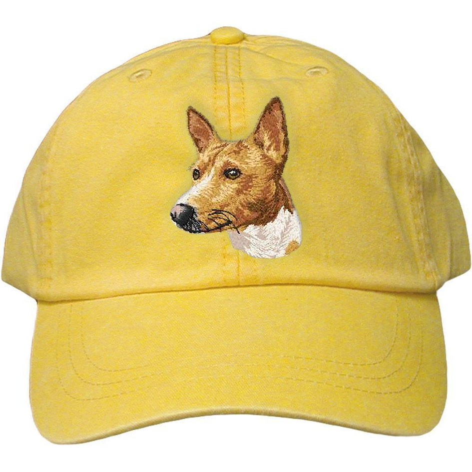Embroidered Baseball Caps Yellow  Basenji DM171