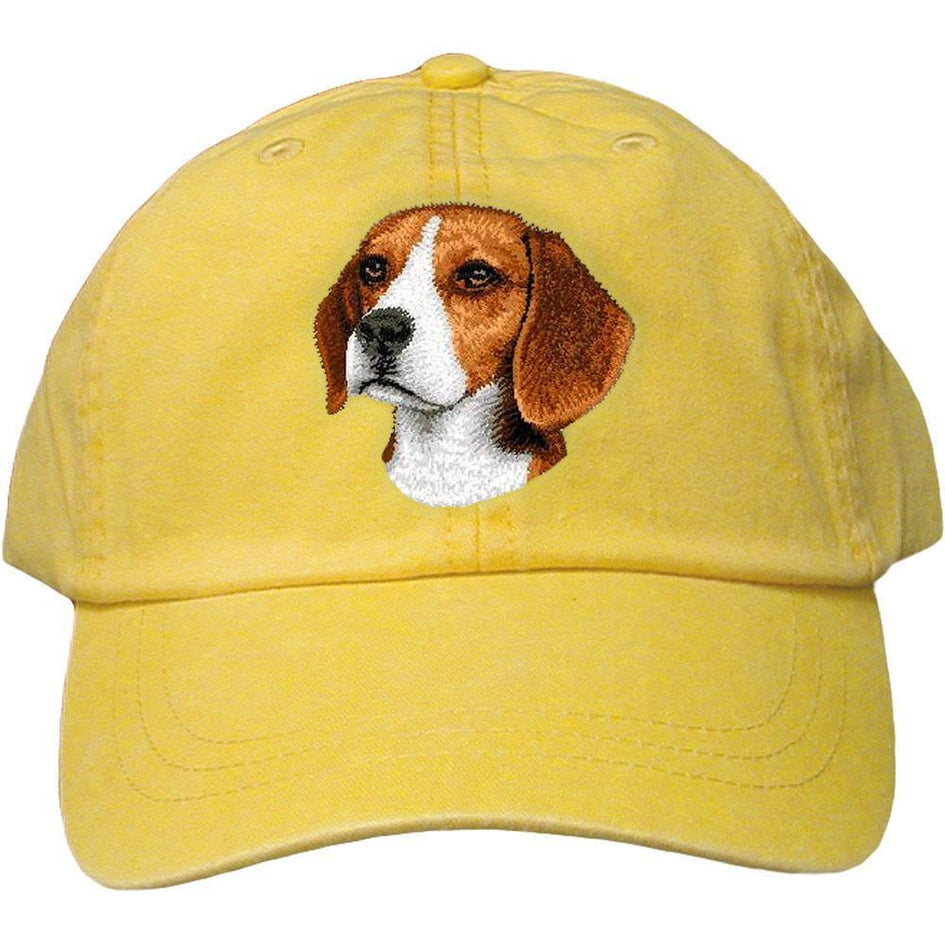 Embroidered Baseball Caps Yellow  Beagle D31