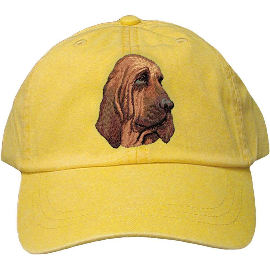 Embroidered Baseball Caps Yellow  Bloodhound DM411