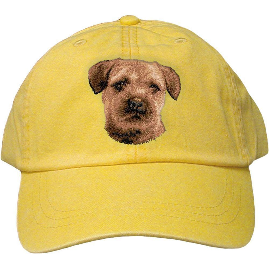Embroidered Baseball Caps Yellow  Border Terrier D51