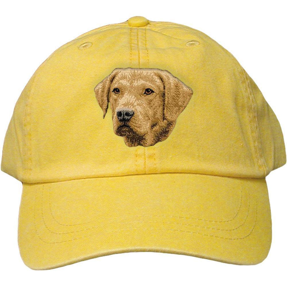 Embroidered Baseball Caps Yellow  Chesapeake Bay Retriever D143