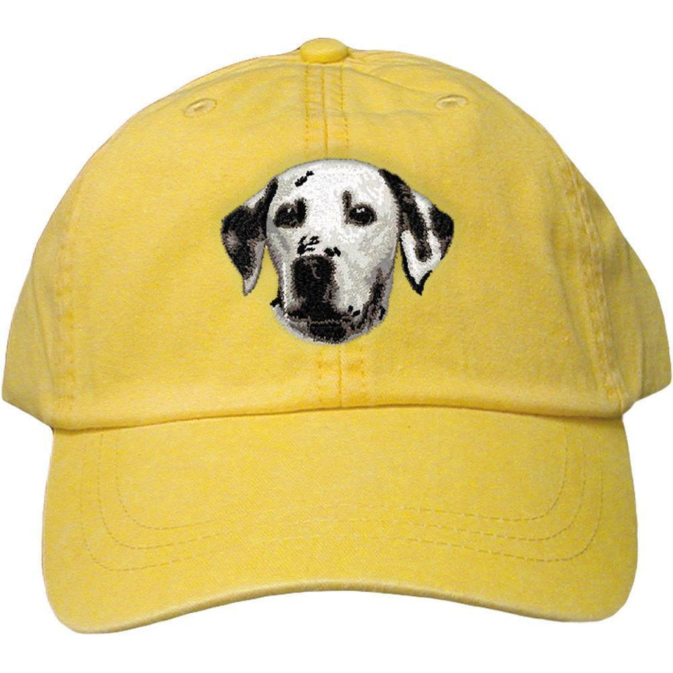 Embroidered Baseball Caps Yellow  Dalmatian D2
