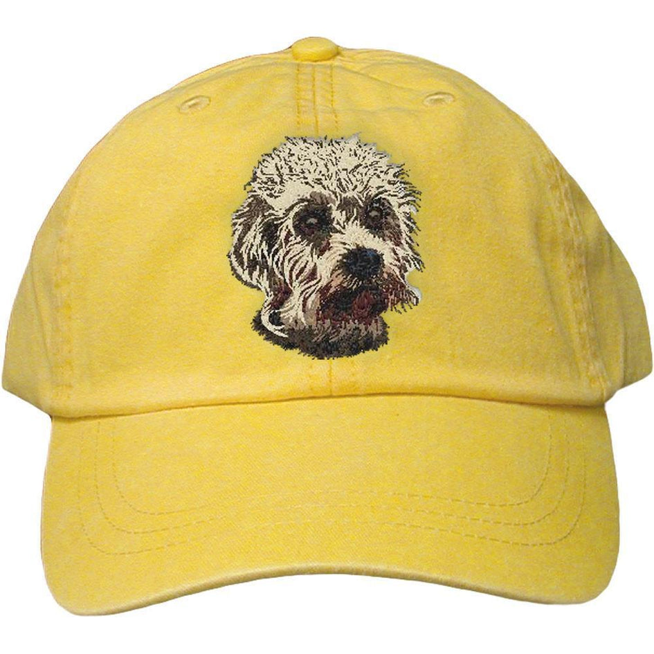 Embroidered Baseball Caps Yellow  Dandie Dinmont Terrier DJ299