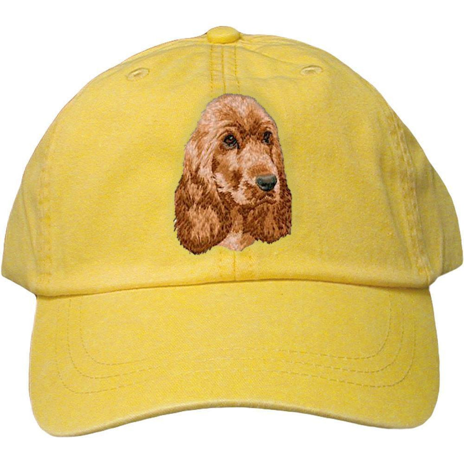 Embroidered Baseball Caps Yellow  English Cocker Spaniel DM404