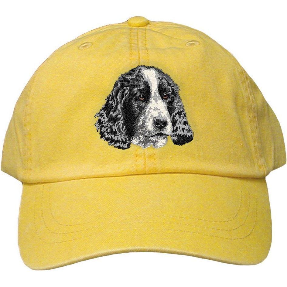 Embroidered Baseball Caps Yellow  English Cocker Spaniel DV377