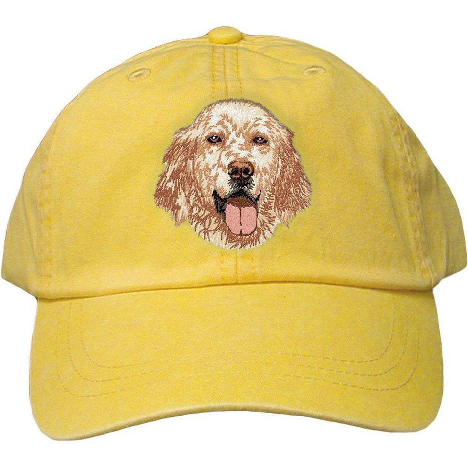 Embroidered Baseball Caps Yellow  English Setter DV457