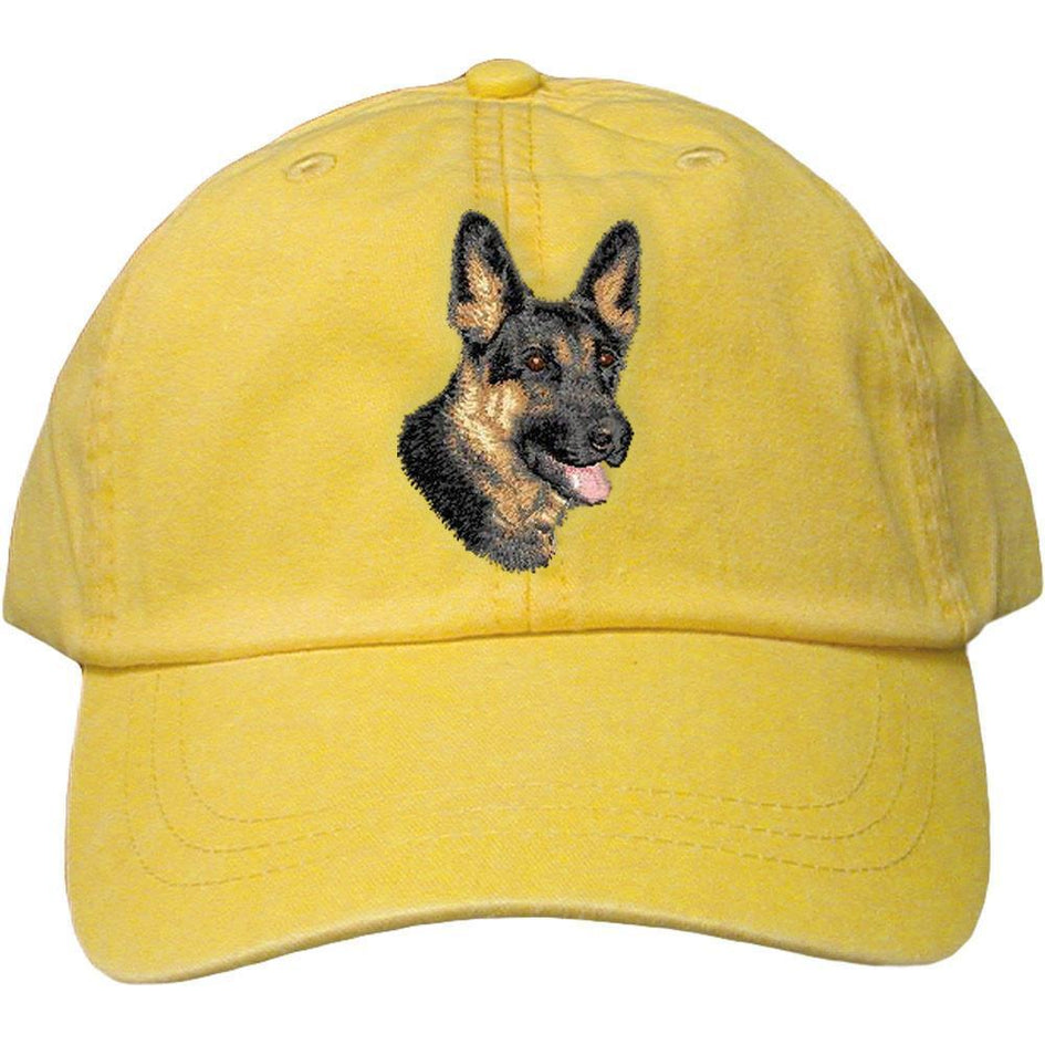 Embroidered Baseball Caps Yellow  German Shepherd Dog D70