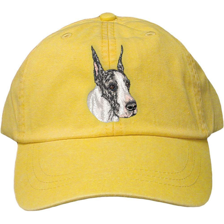 Embroidered Baseball Caps Yellow  Great Dane DV459