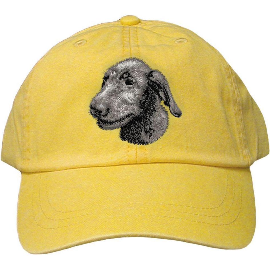 Embroidered Baseball Caps Yellow  Irish Wolfhound D75