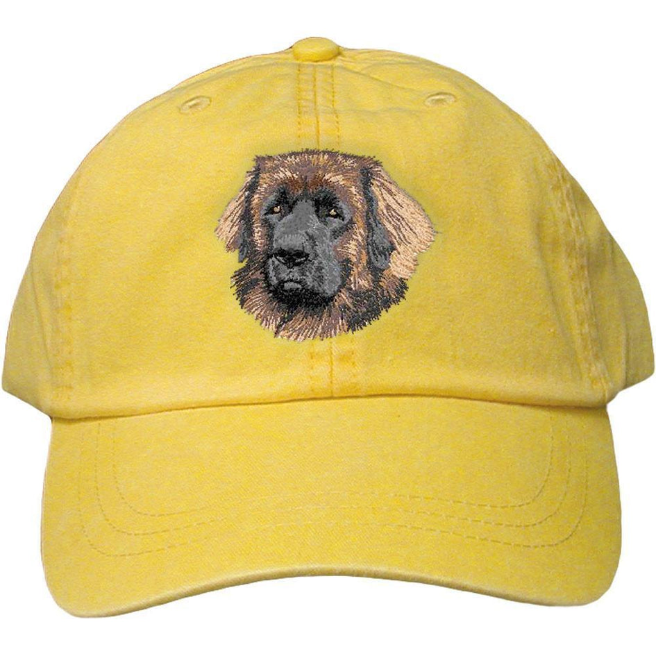 Embroidered Baseball Caps Yellow  Leonberger DV221