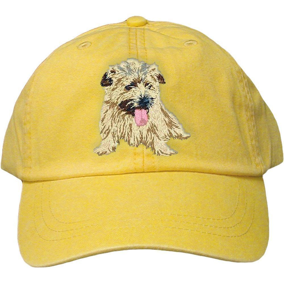 Embroidered Baseball Caps Yellow  Norfolk Terrier DJ301