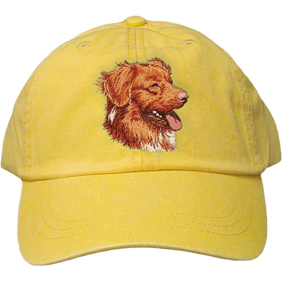 Embroidered Baseball Caps Yellow  Nova Scotia Duck Tolling Retriever DV281