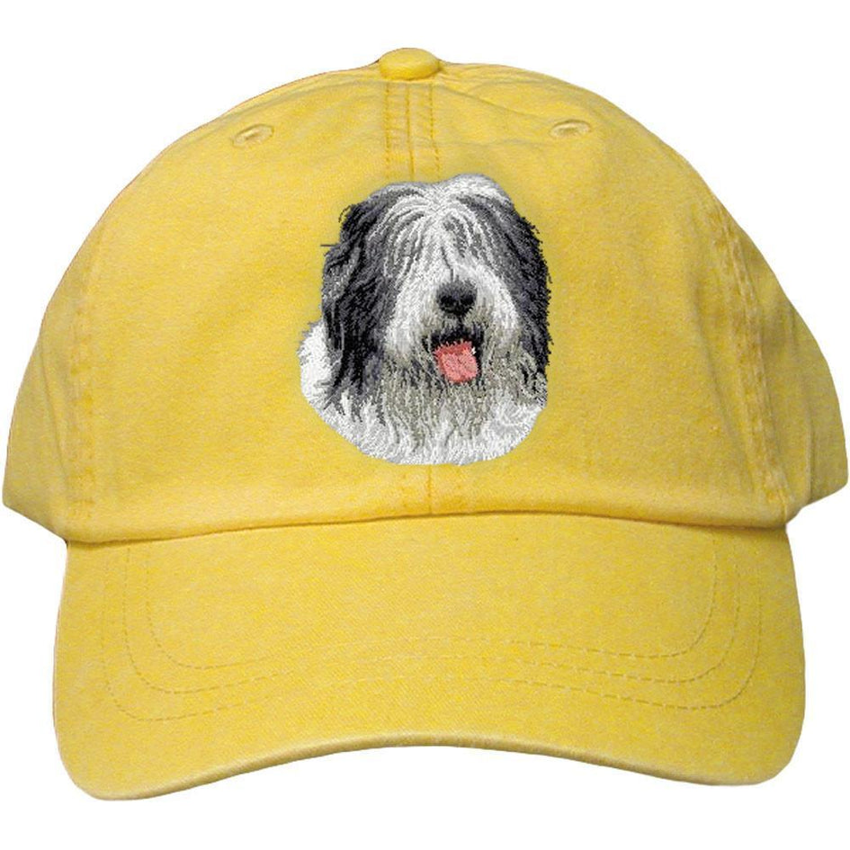 Embroidered Baseball Caps Yellow  Old English Sheepdog D40