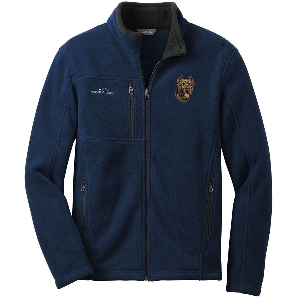 Cane Corso Embroidered Mens Fleece Jackets