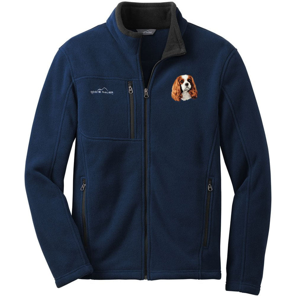 Cavalier King Charles Spaniel Embroidered Mens Fleece Jackets