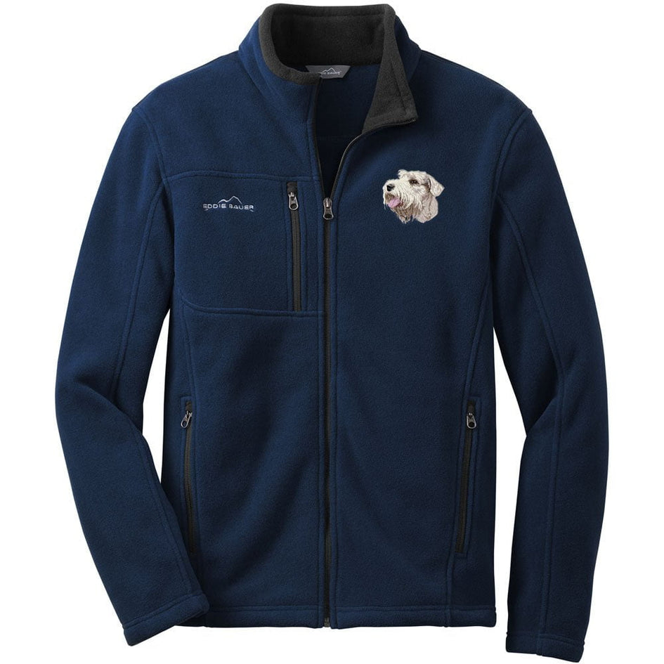 Sealyham Terrier Embroidered Mens Fleece Jackets