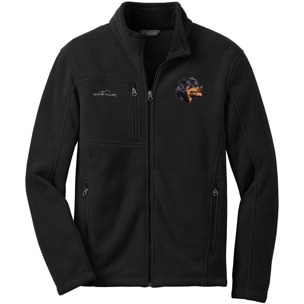 Rottweiler Embroidered Mens Fleece Jackets | AKC Shop