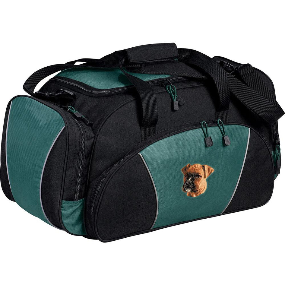 Embroidered Duffel Bags Hunter Green  Boxer D58