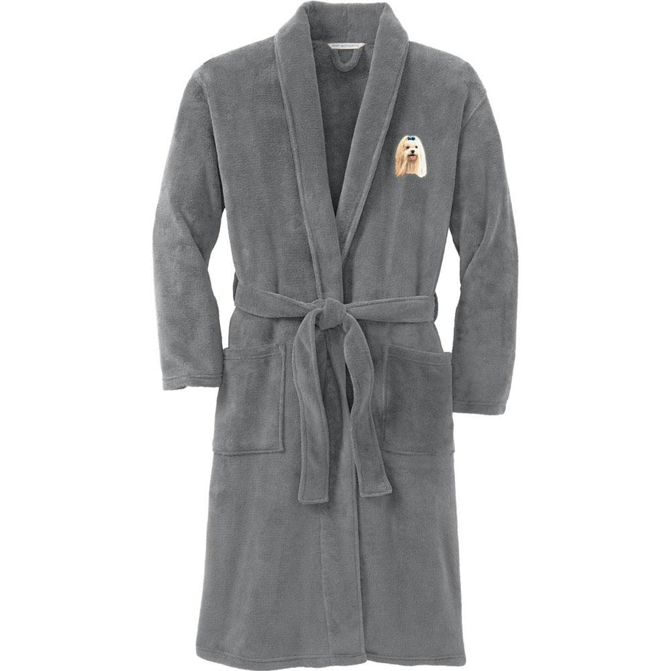 Port Authority Plush Microfleece Robe Deep Smoke Large/X-Large Maltese D64