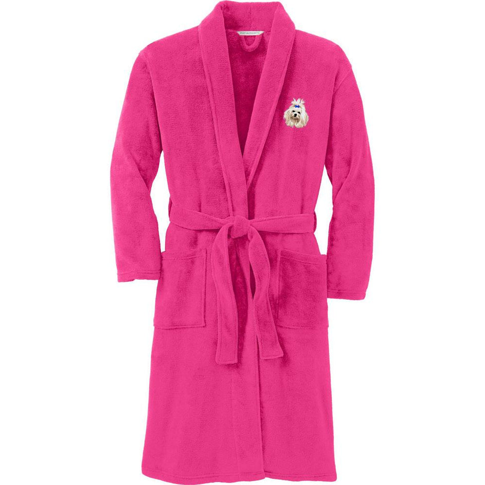 Port Authority Plush Microfleece Robe Pink Raspberry Large/X-Large Maltese DM273