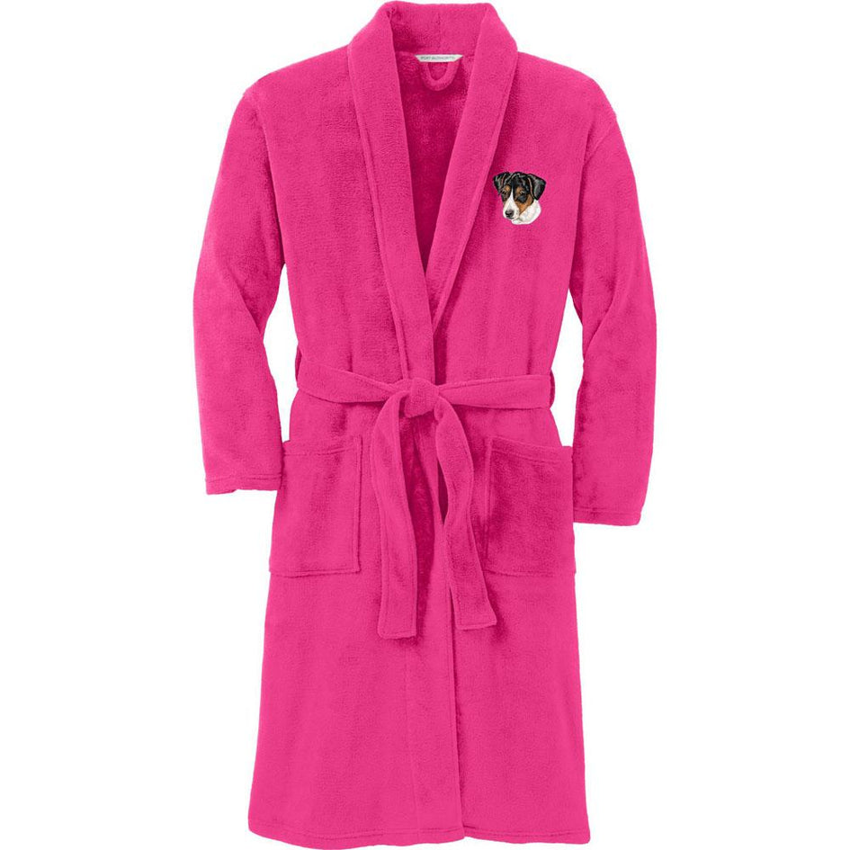 Port Authority Plush Microfleece Robe Pink Raspberry Large/X-Large Parson Russell Terrier DV351
