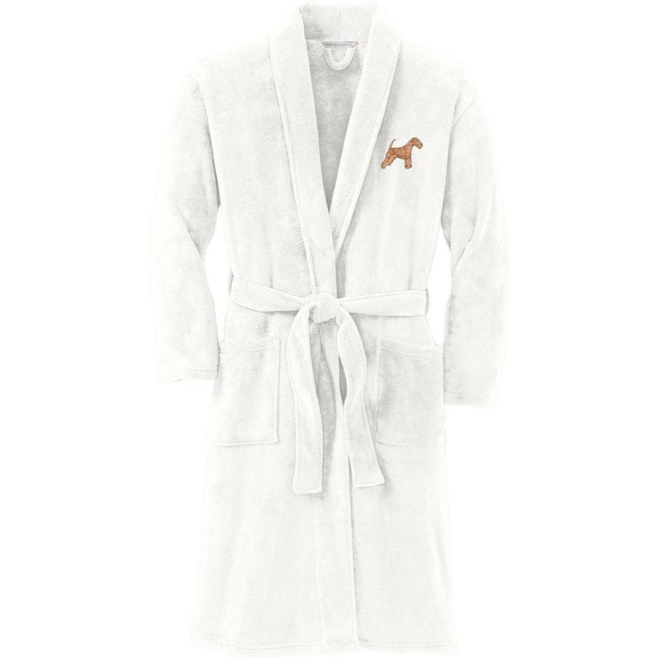 Port Authority Plush Microfleece Robe Marshmallow Large/X-Large Lakeland Terrier DV320